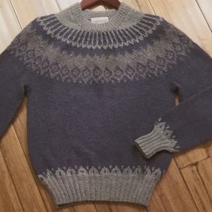 Vintage classic nordic alpaca wool sweater